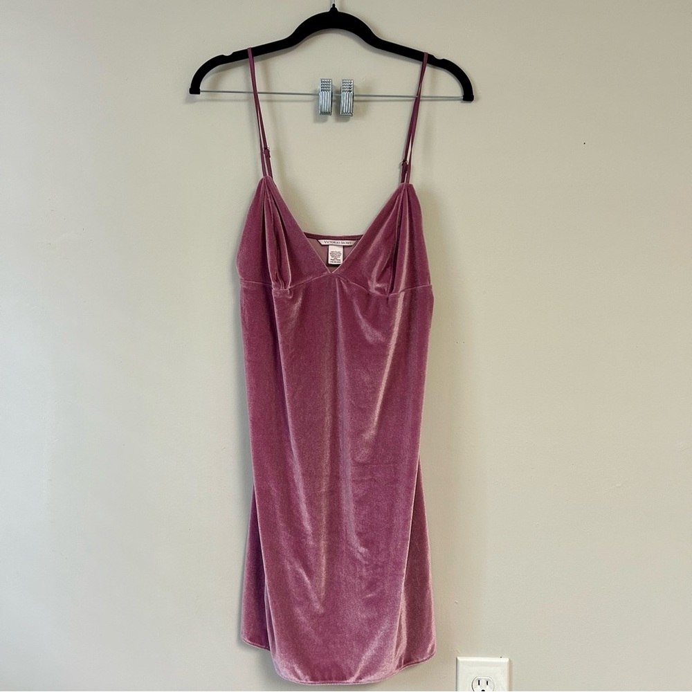 Victoria's Secret Pink Velvet Chemise